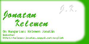 jonatan kelemen business card